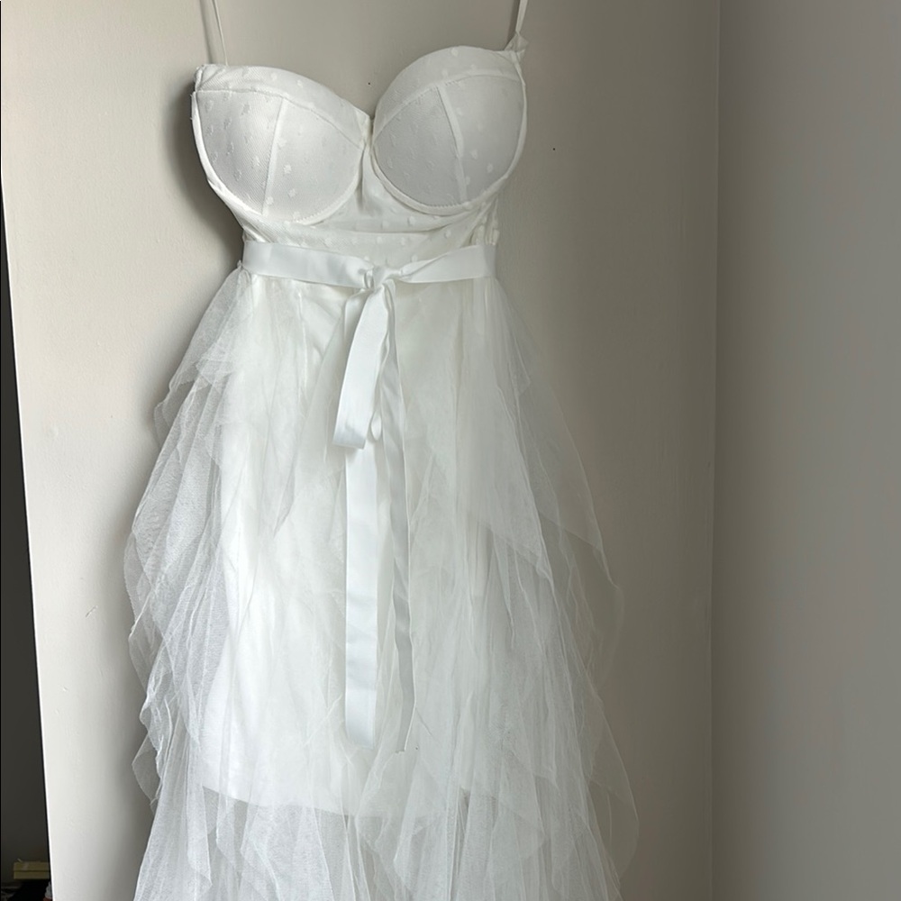 SHEIN White Strapless Dress